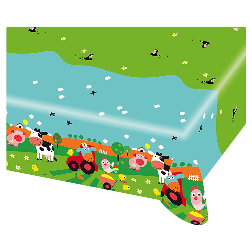 Farm Fun Plastic Tablecover