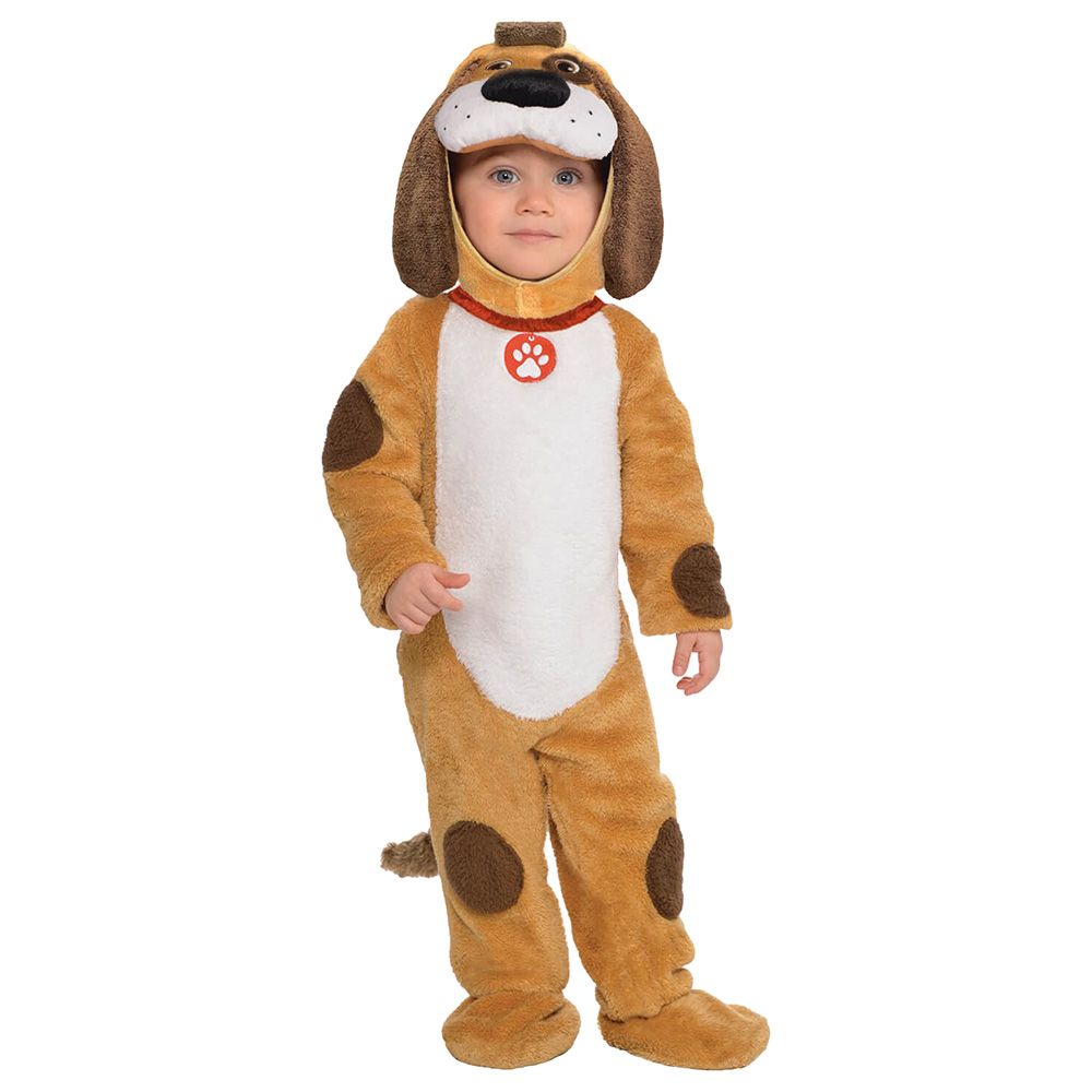 Party Centre - Playful Pup Costume - Brown