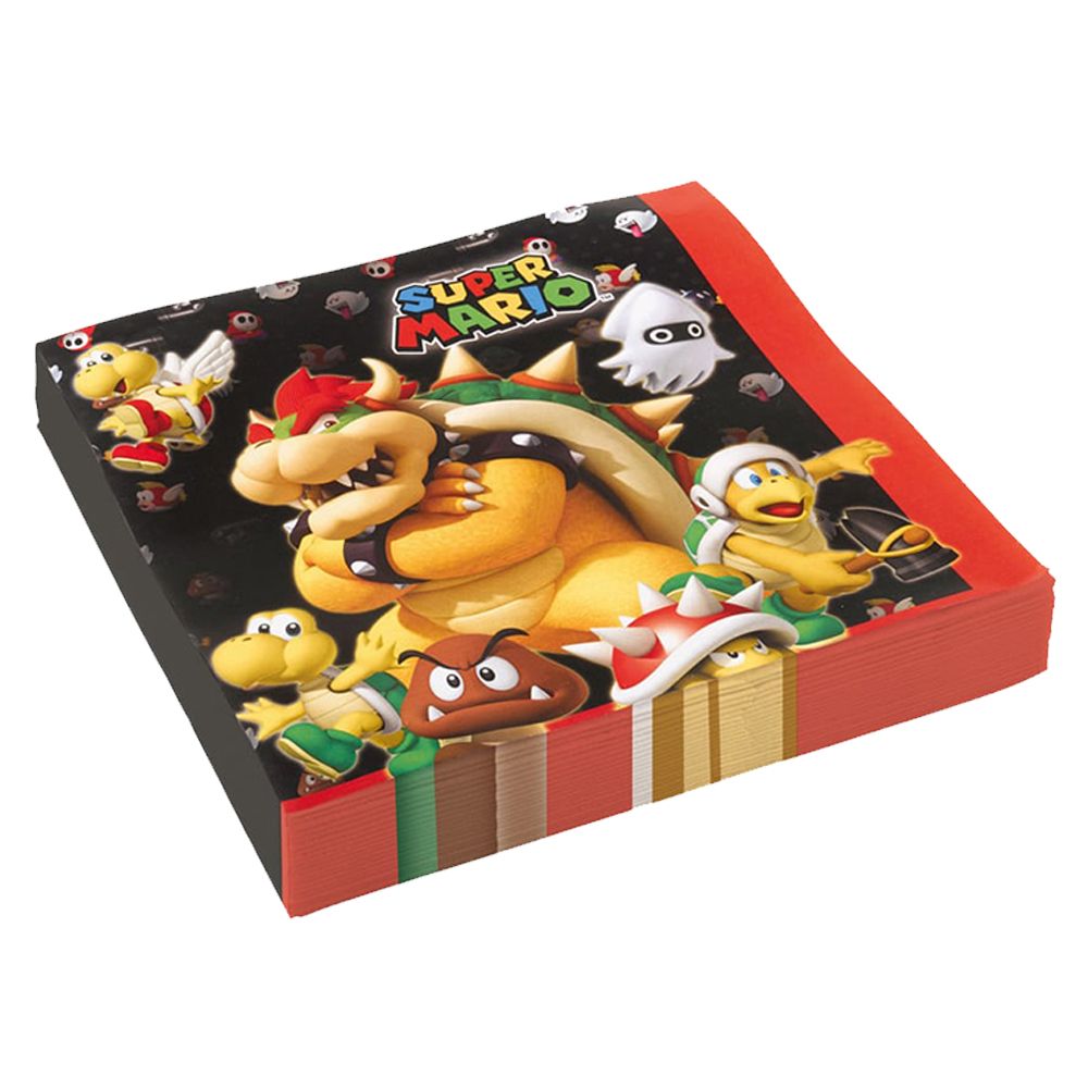 Amscan - Super Mario Lunch Napkins 20pcs