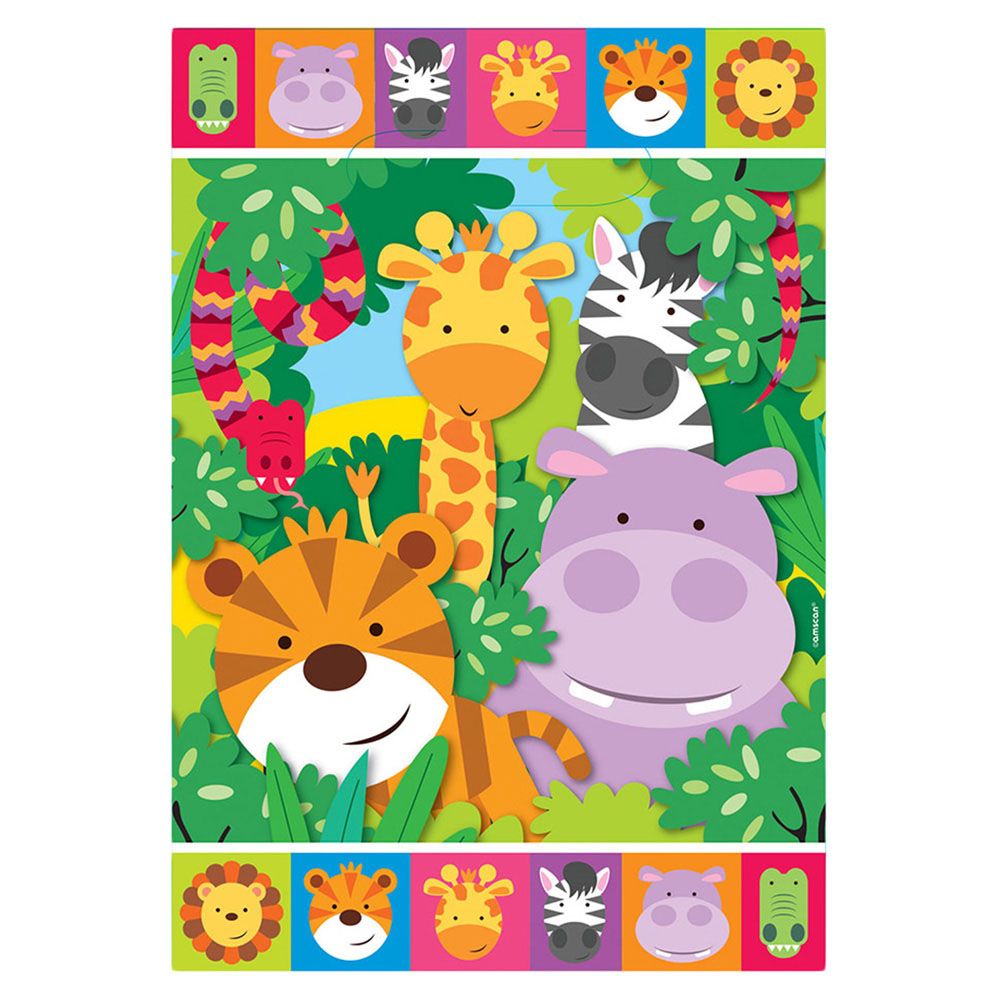 Jungle Animals Loot Bags 8pcs