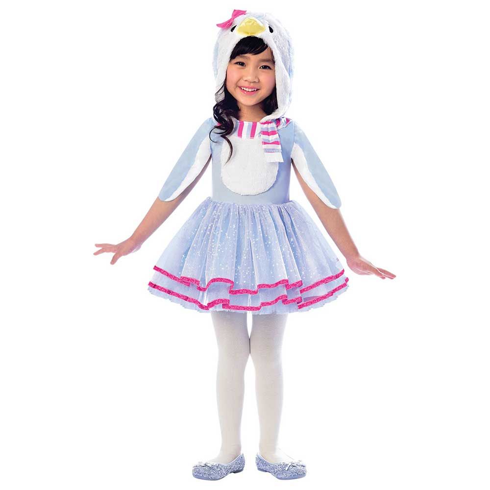 Party Centre - Child Blue Penguin Girls Costume - Blue