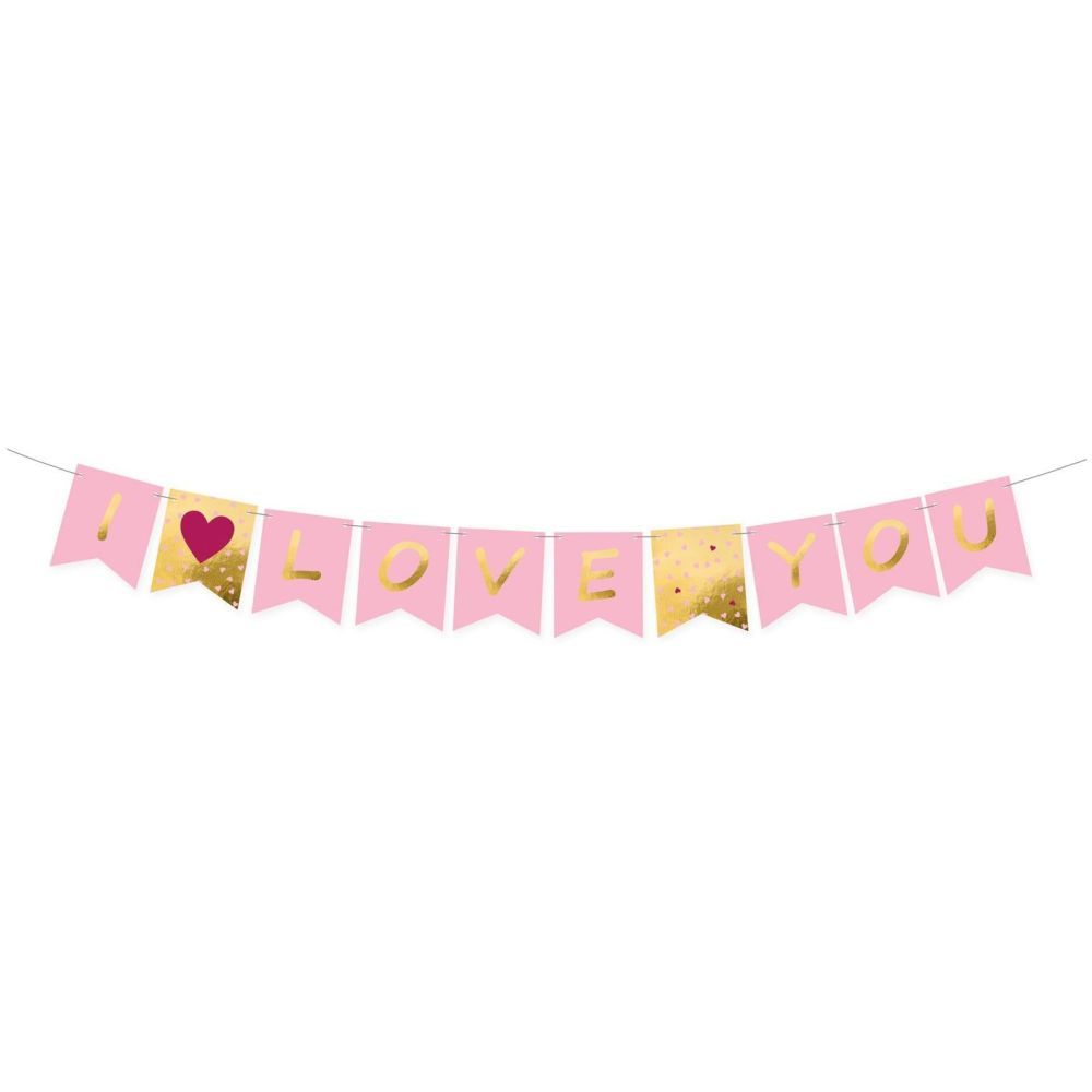 Valentines I Love You Letter Banner