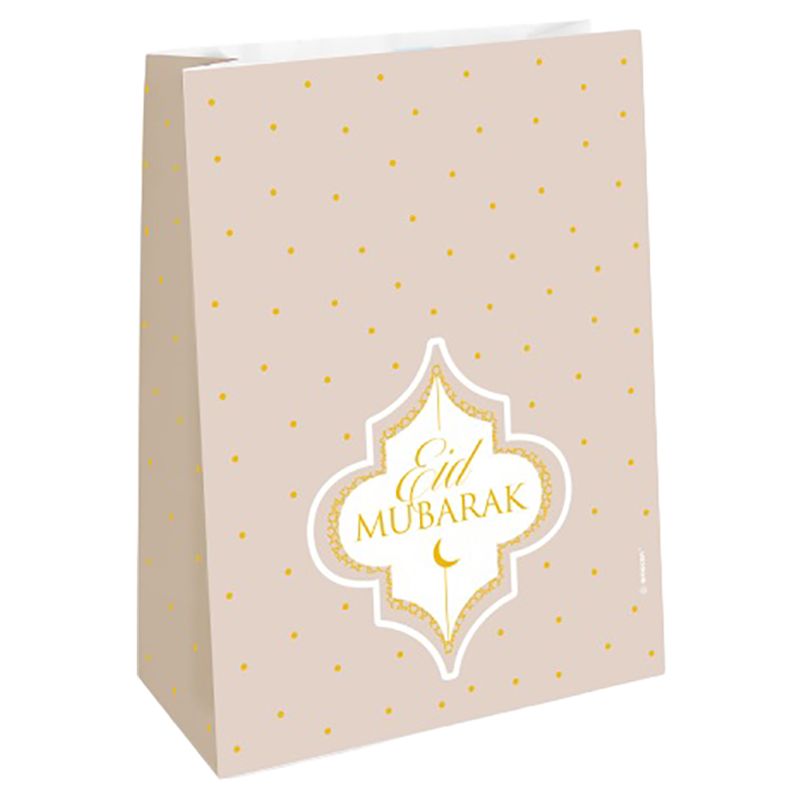 Party Centre - Eid Ramadan Paper Bags - 5x21x6cm - 4pcs