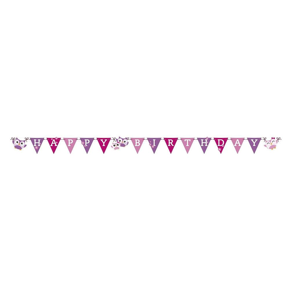 Amscan - Owls Letter Banner 180 x 15 cm