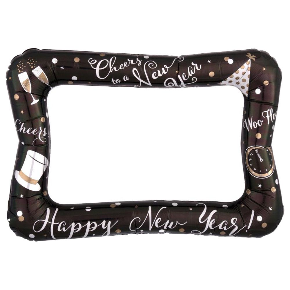 Party Centre - New Year's Selfie Frame Foil Balloon