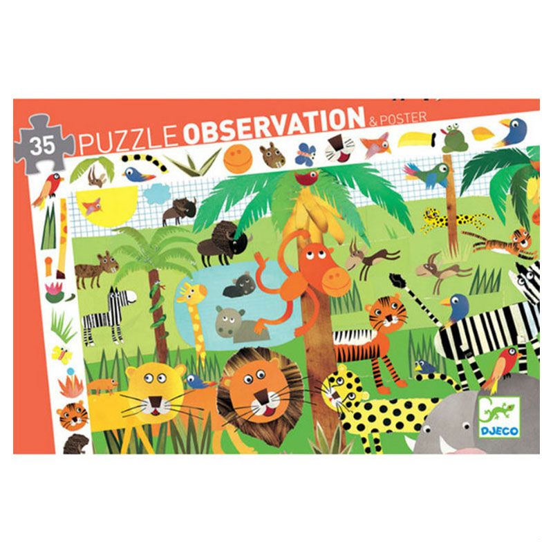 Djeco - Jungle Puzzle 35pcs