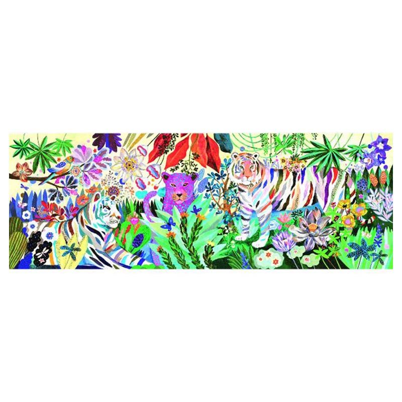 Djeco - Rainbow Tigers Puzzle 1000pcs