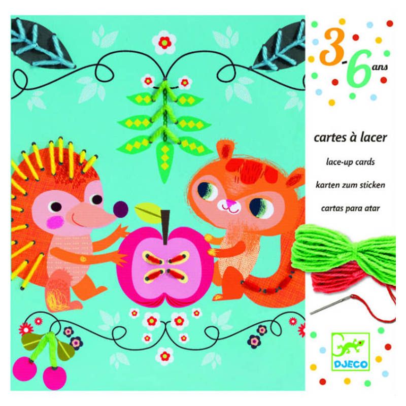 Djeco - Friends Lacing Cards