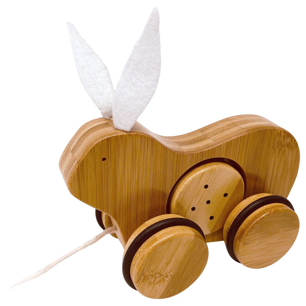 Kinderfeets - Push & Pull Rabbit - Bamboo - Natural