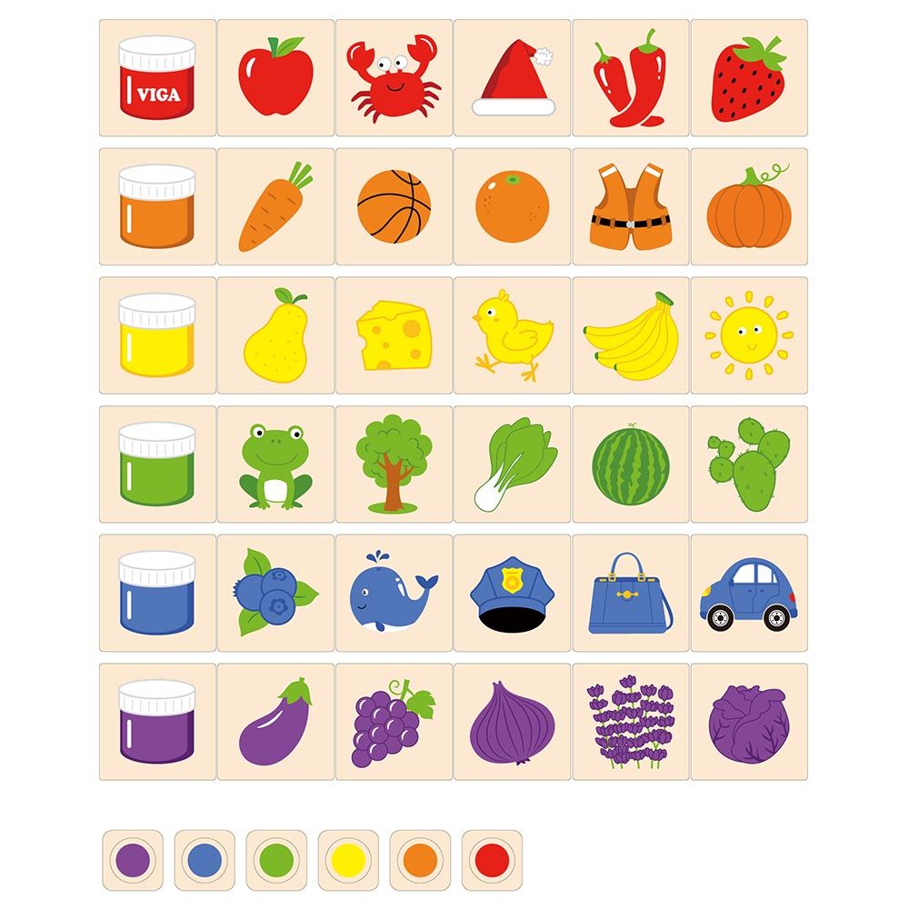 Viga - Learning Colours Puzzle Set