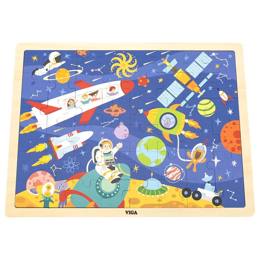 Viga - Wooden Space Puzzle 48pcs