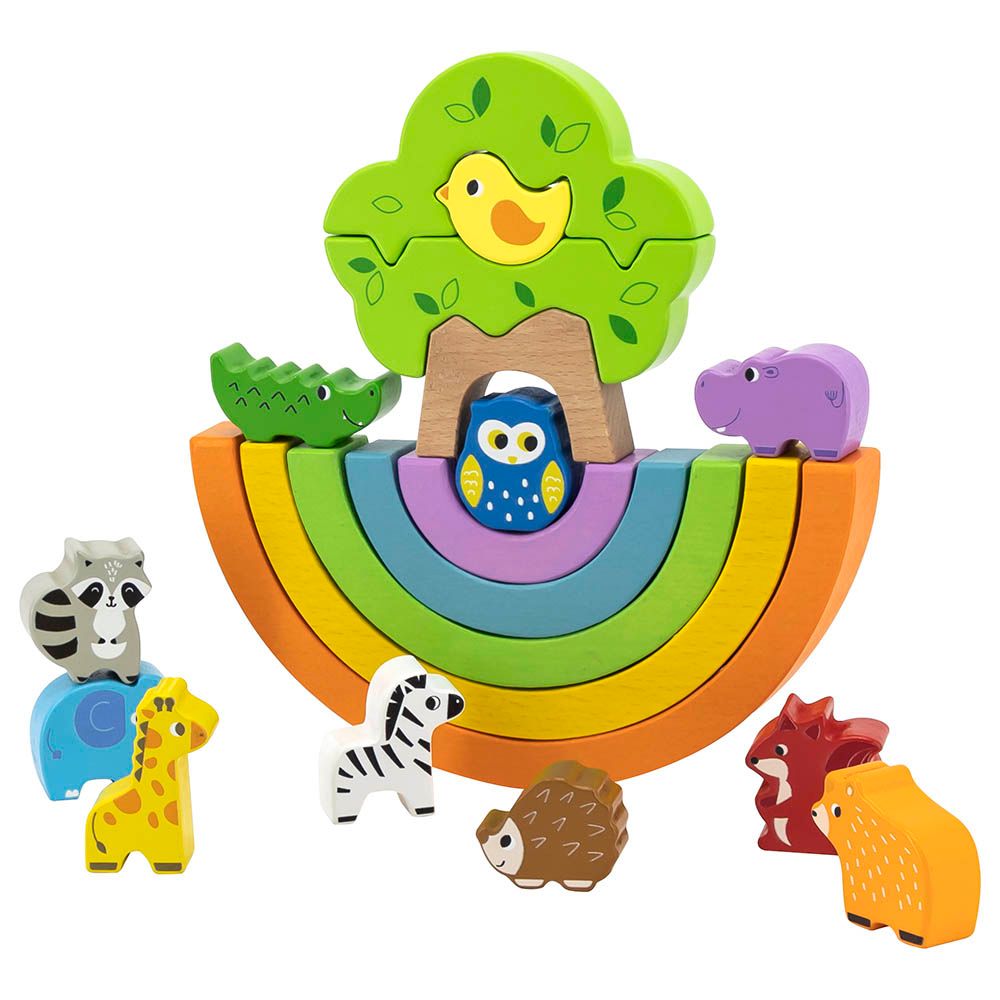 Viga - Rainbow Balancing Blocks - Animals