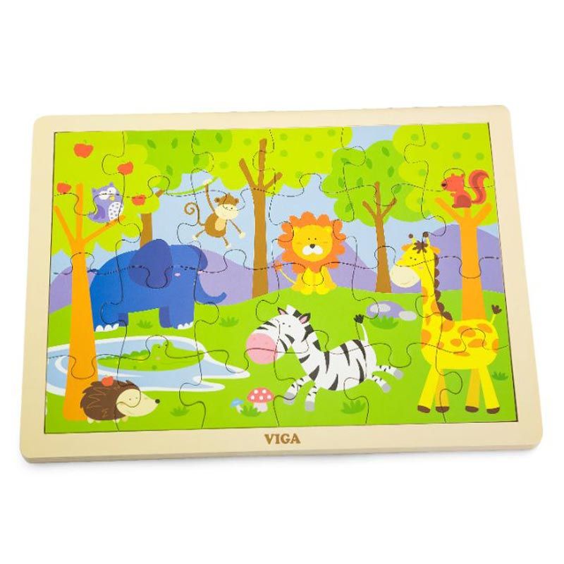 Viga - Puzzle Safari 24Pcs