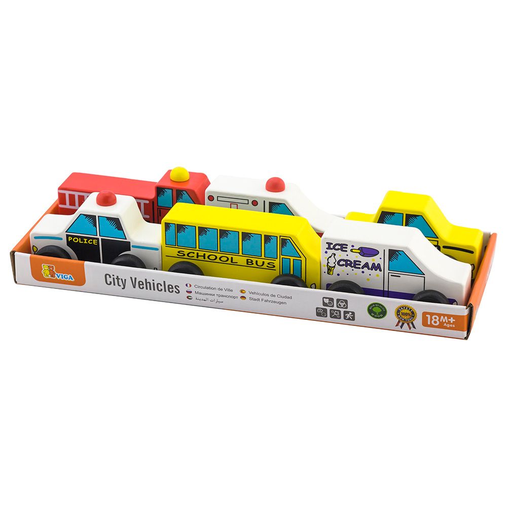 Viga - City Vehicles 6pc-Set