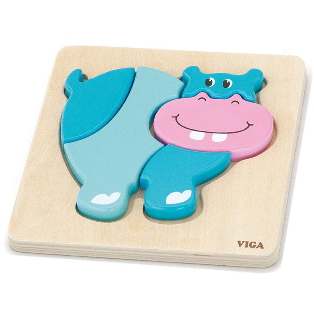 Viga - Shape Block Puzzle - Hippo