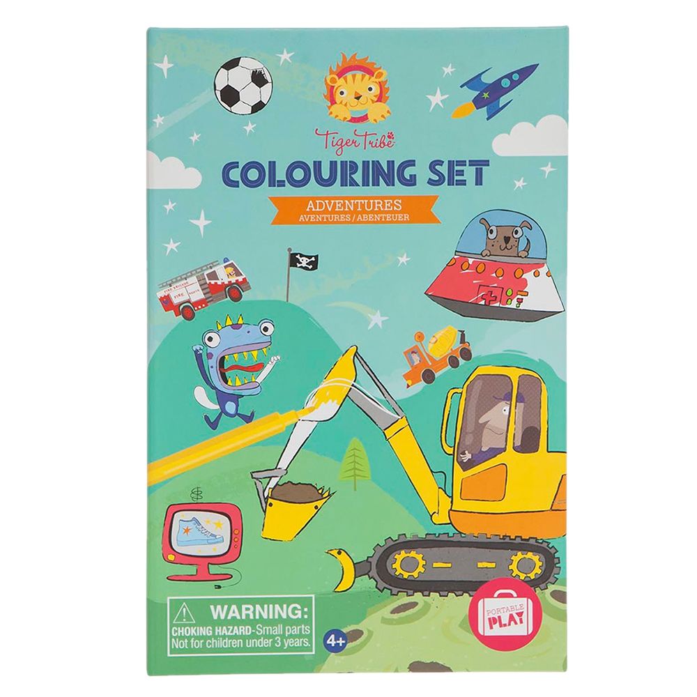 Tiger Tribe - Adventures Colouring Set