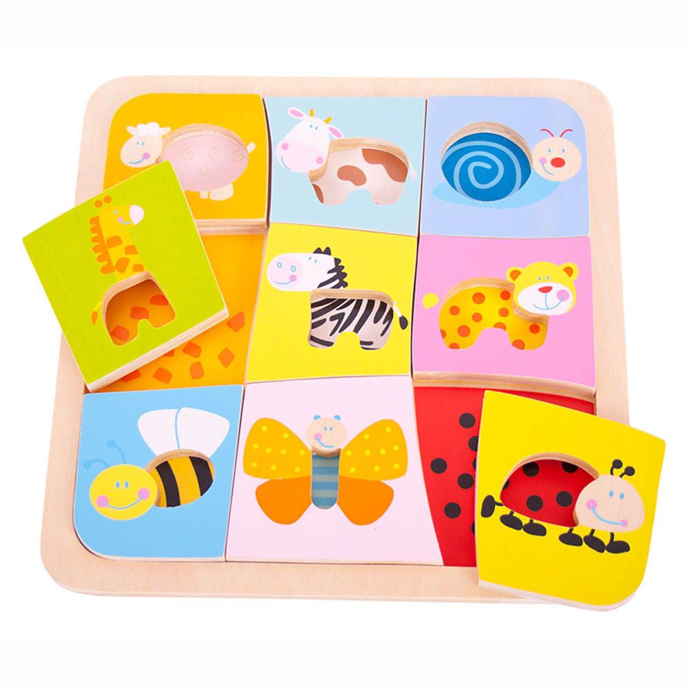 Bigjigs - Wooden Animal Patterns Puzzle