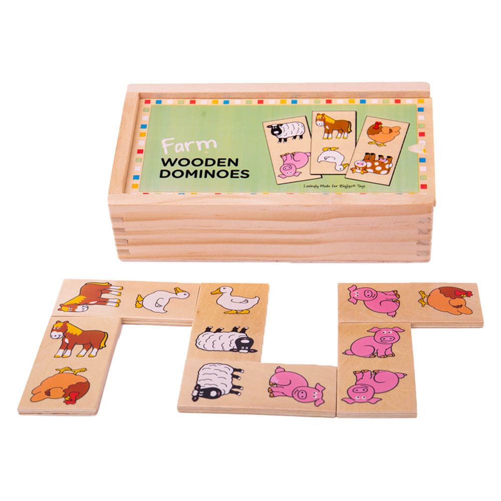 Bigjigs - Wooden Farm Dominoes