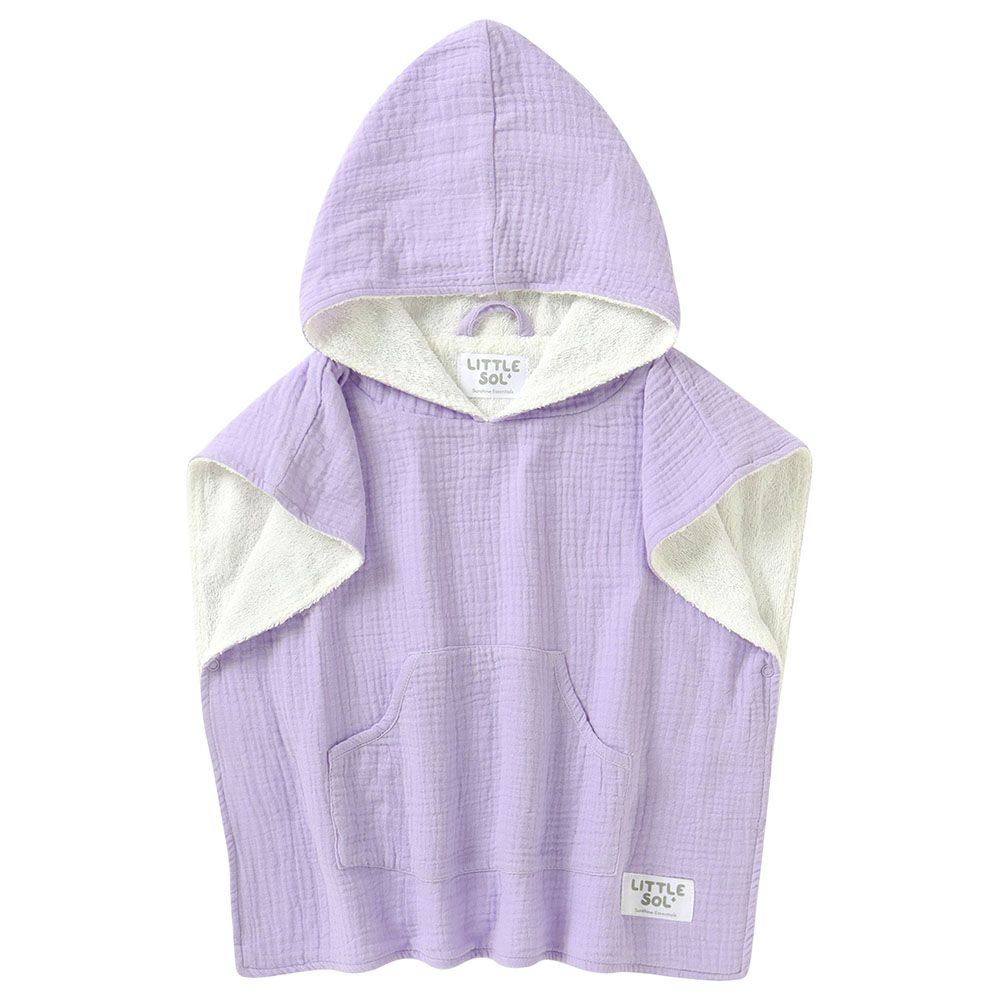 Little Sol+ - Hooded Beach Towel - 0-2Y - Lavender