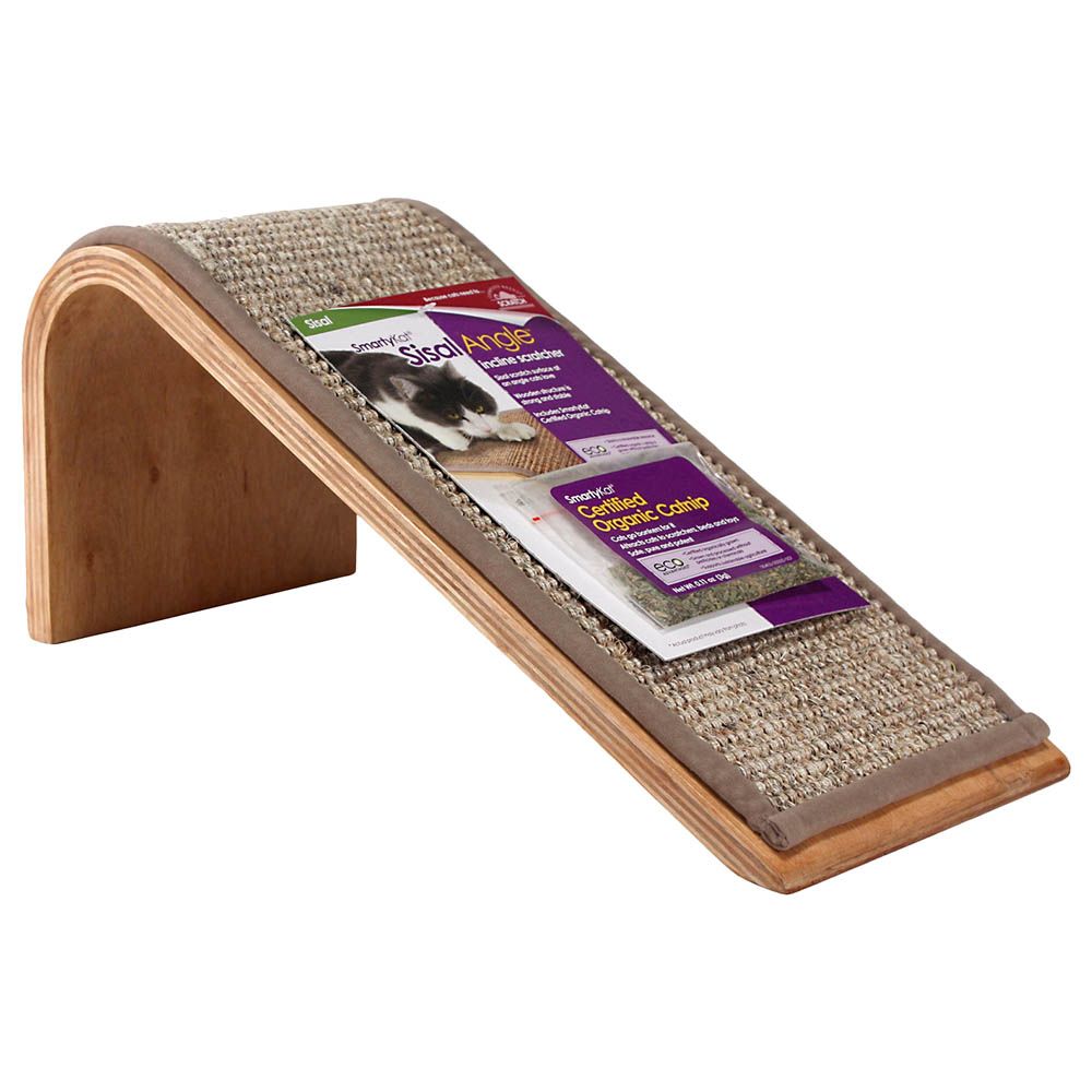 SmartyKat - Sisal Angle Ramp Cat Scratcher With Catnip