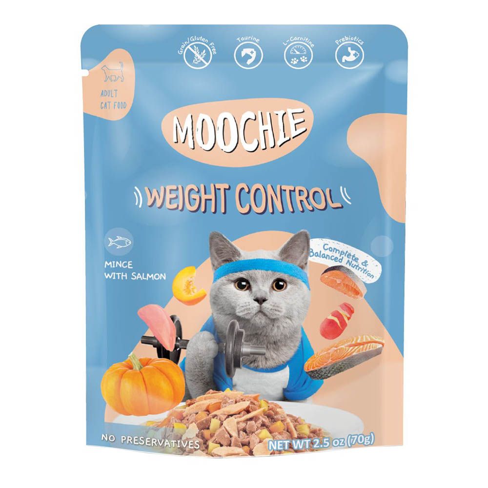 Moochie - Mince w/ Salmon - Weight Control Pouch 70g