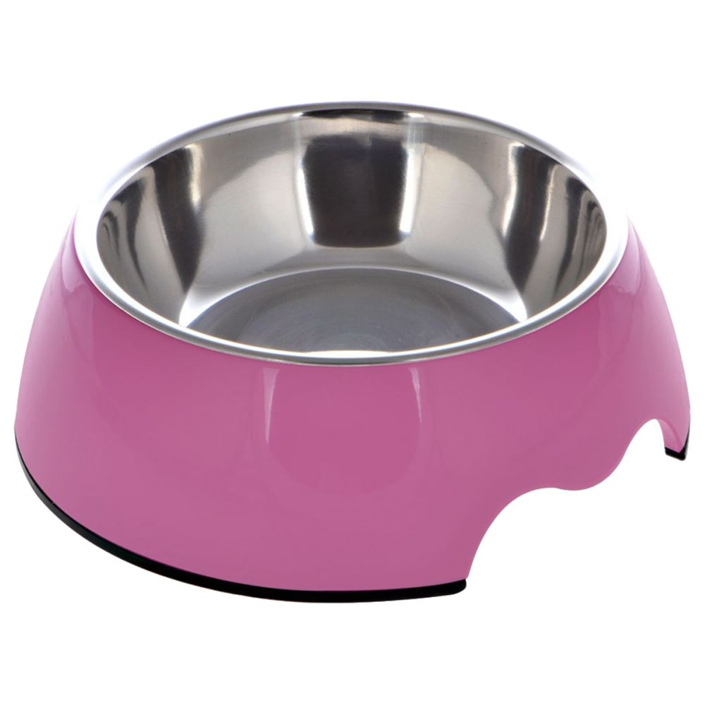 NutraPet - Melamine Round Bowl Small - Mexican Pink