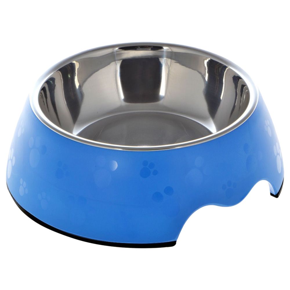 NutraPet - Melamine Round Paw Bowl Large - Blue