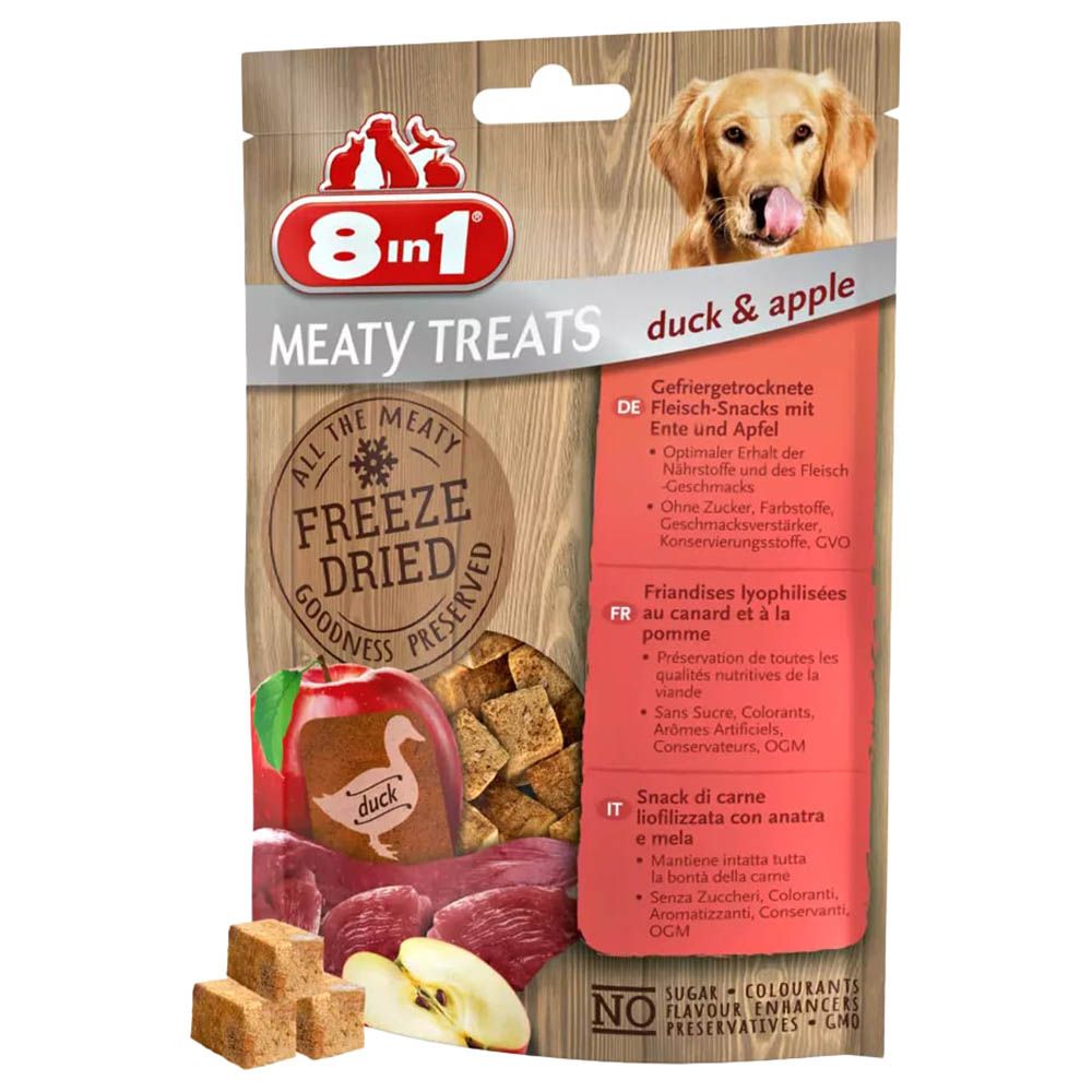 8in1 - Dog Freeze Dried Duck/Apple 50g 