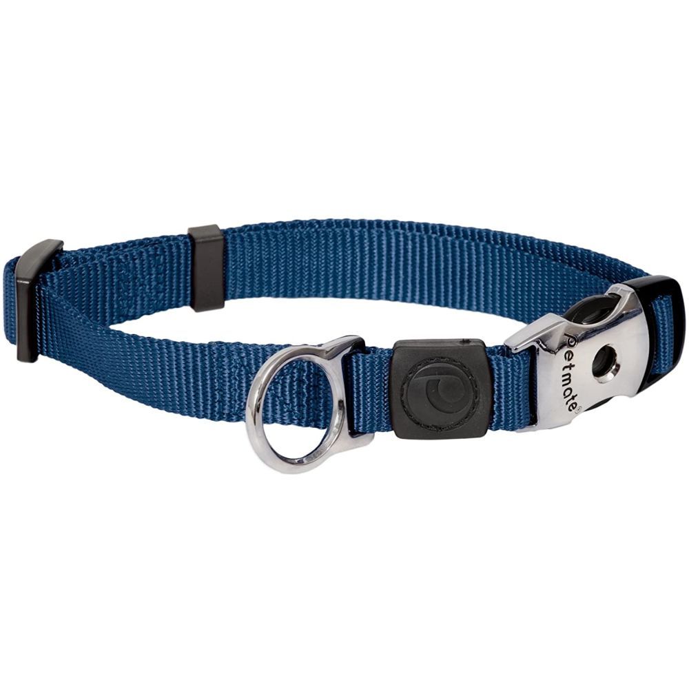 Petmate - Nylon Adjustable Dog Collar 5/8"X10-16" - Royal Blue