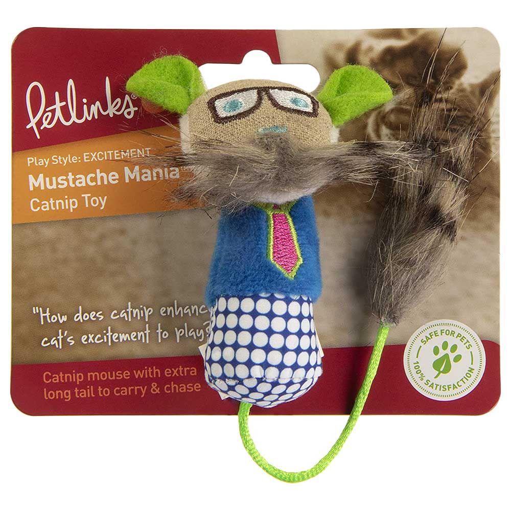 Petlinks - Mustache Mania Catnip Cat Toy