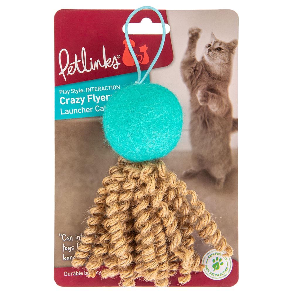 Petlinks - Crazy Flyer Jute Launcher Toy