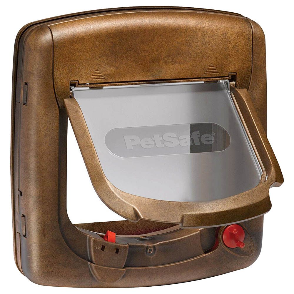 PetSafe - Magnetic 4 Way Locking Deluxe Cat Flap - Wood