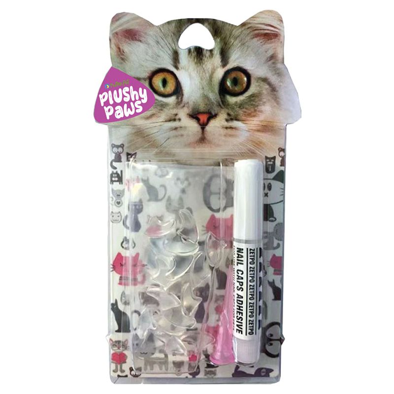 Nutrapet - Plushy Paws Nail Caps - L - Clear