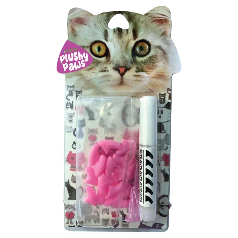 Nutrapet - Plushy Paws Nail Caps - L - Light Pink