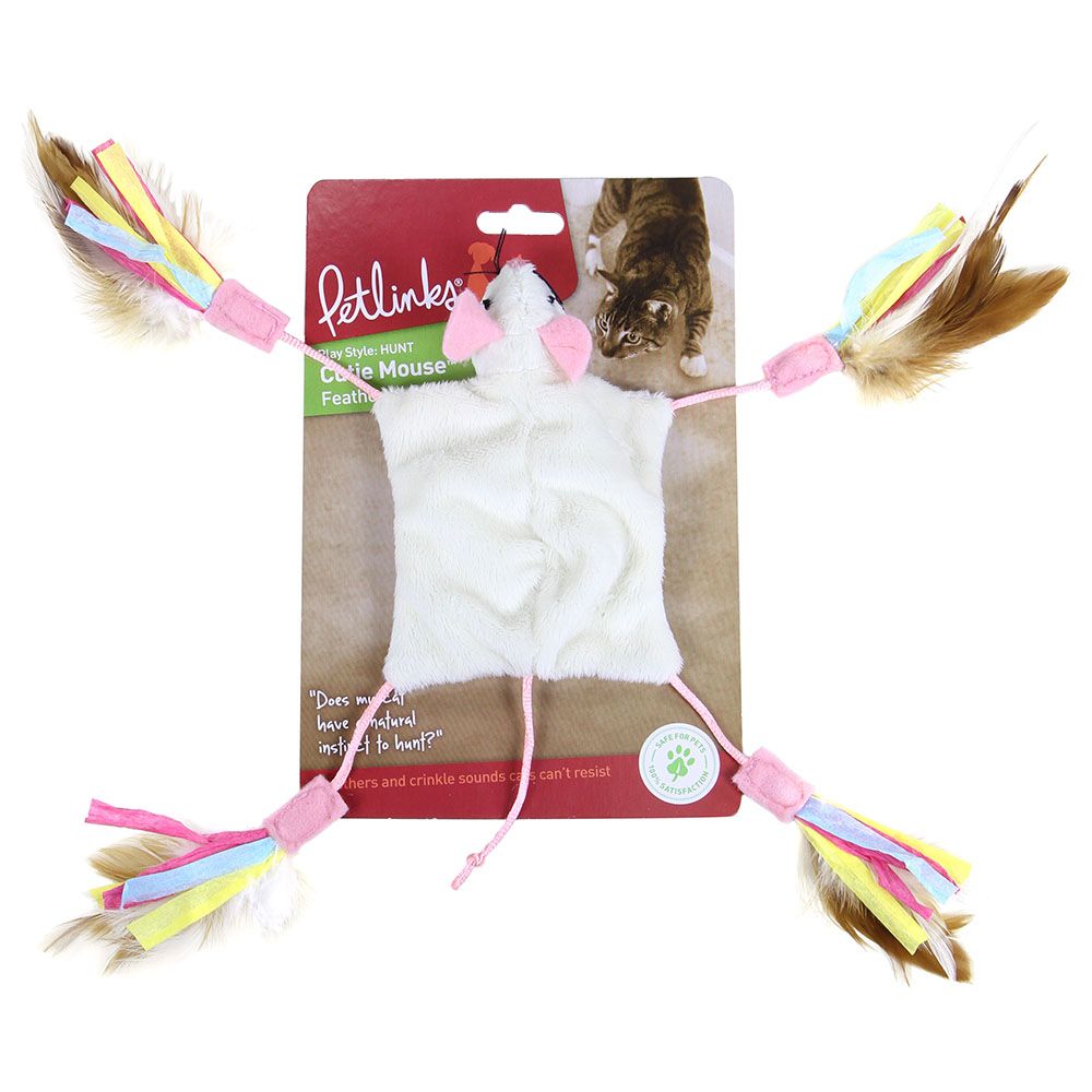 Petlinks - Cutie Mouse Long Legged Crinkle Cat Toy