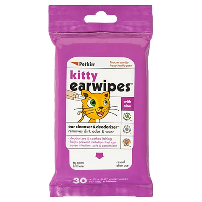 Petkin - Kitty Ear Wipes 30pcs