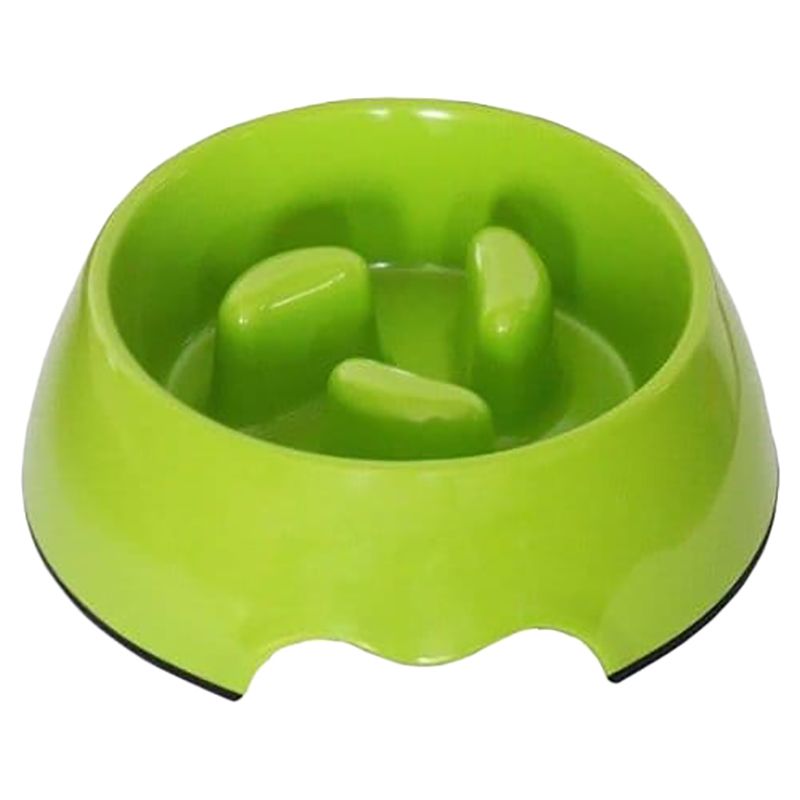 Petkin - Nutrapet Melamine Slow-Feeding Bowl Medium - Green