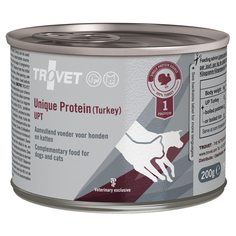 Trovet - Unique Protein Turkey Dog & Cat Wet Food Can 200g