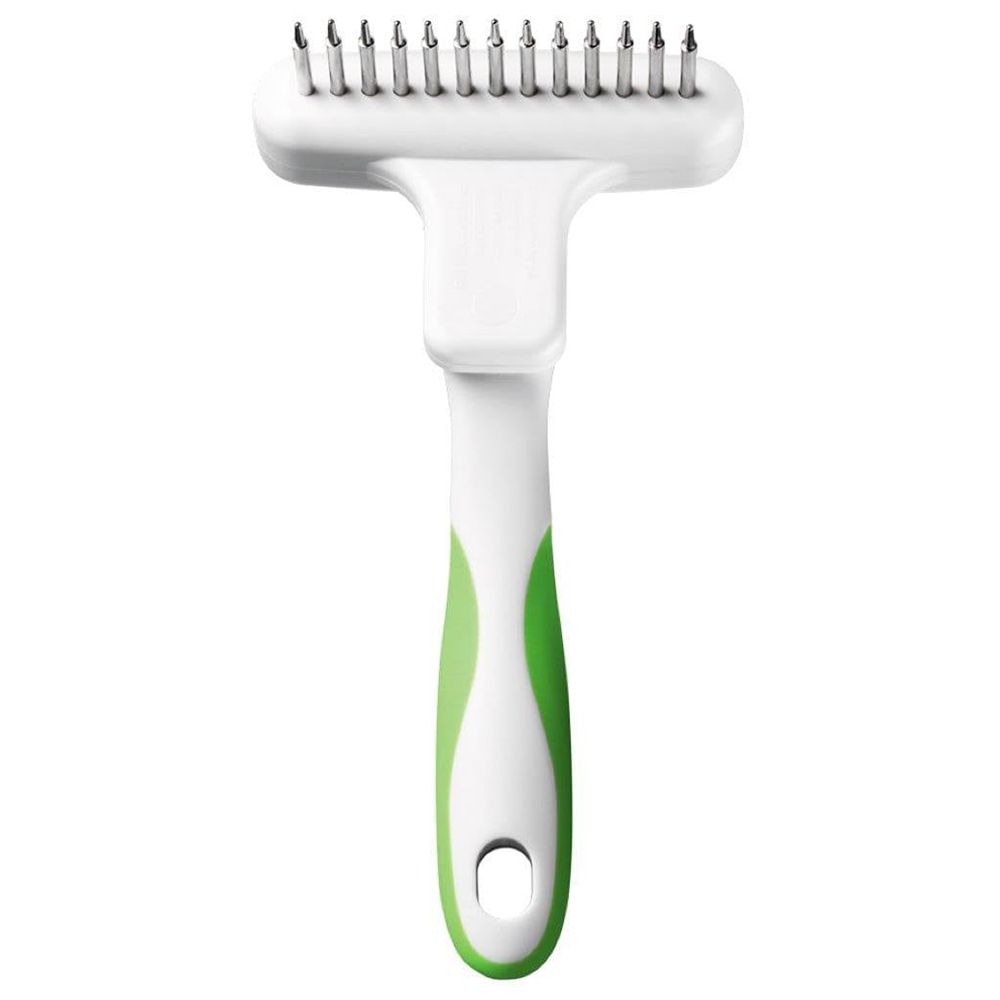 Andis - Flexible Rake Comb - White/Lime Green