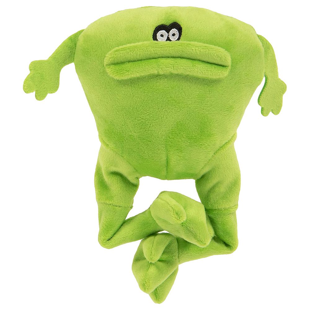 Godog - Frog Action Plush w/ Chew Guard Dog Toy