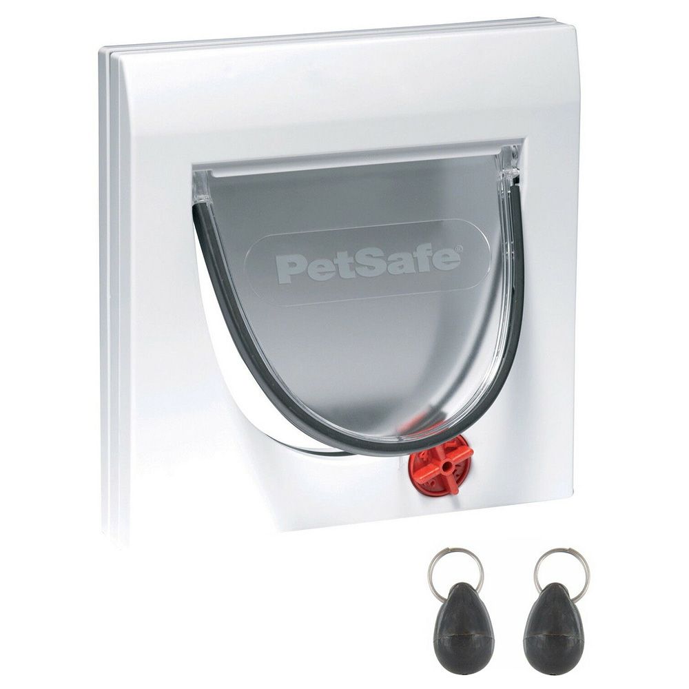 PetSafe - Magnetic 4 Way Locking Classic Cat Flap - White