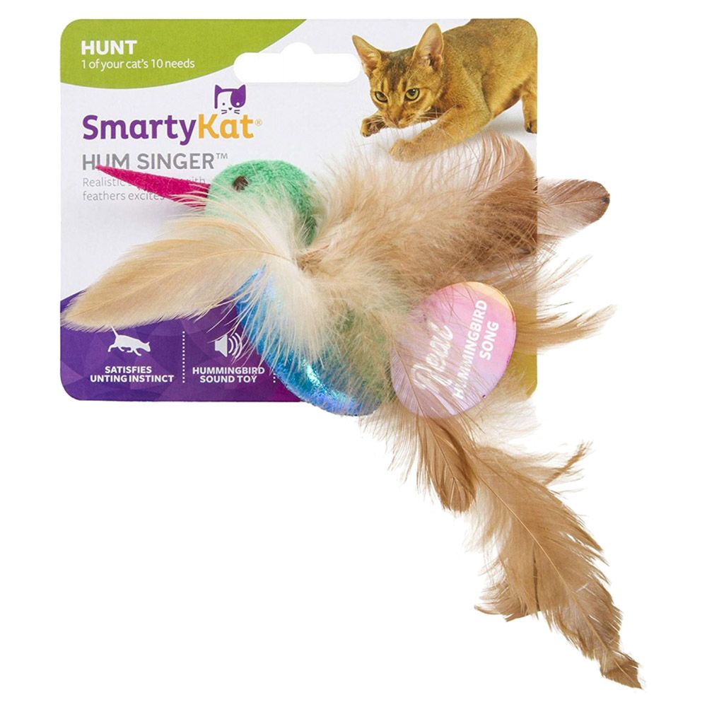 SmartyKat - Hum Singer Humming Bird Electronic Sound Cat Toy