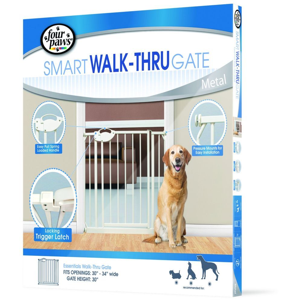 Four Paws - Essential Walk Through Metal Gate 30-34" x 30" 