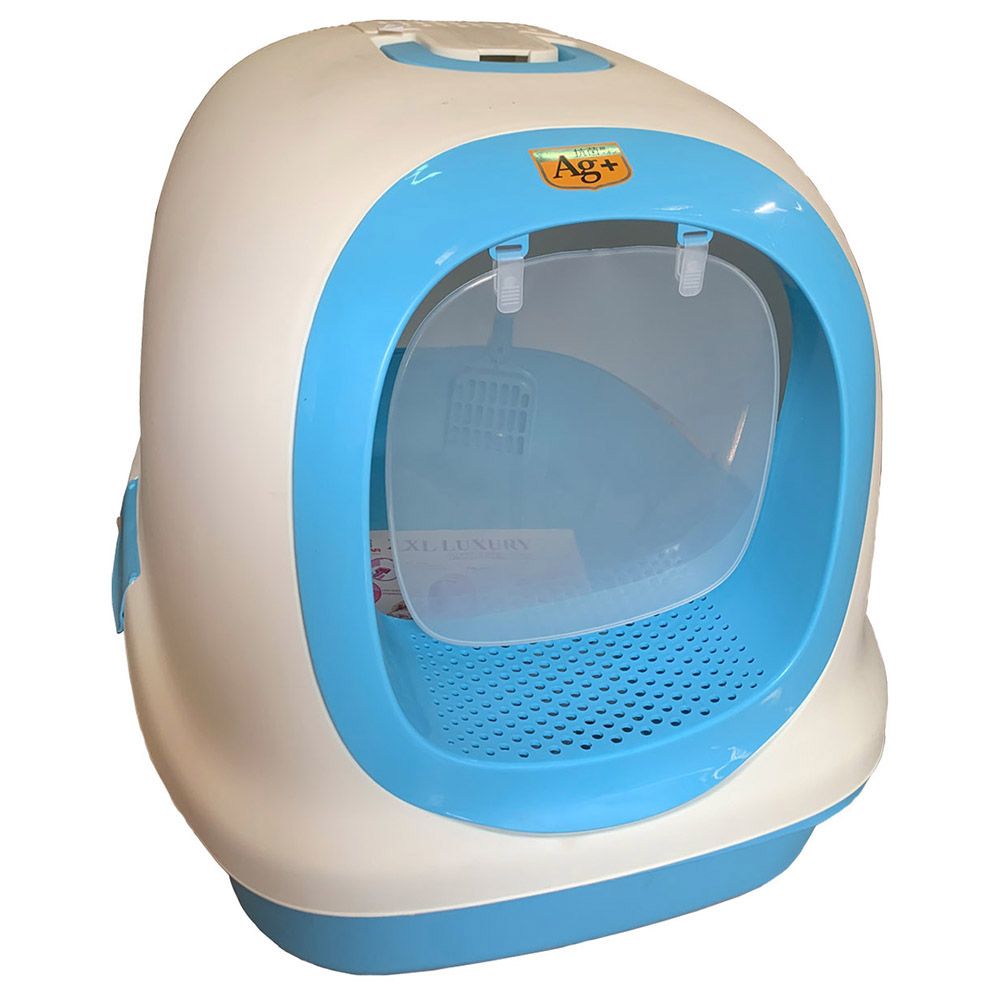 NutraPet - Cat Toilets XXL Luxury Cat Litter Box Blue