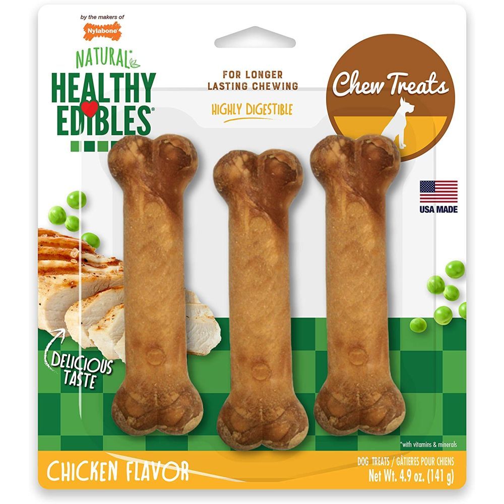 Nylabone - Healthy Edible Chicken Triple Pack BL - Regular