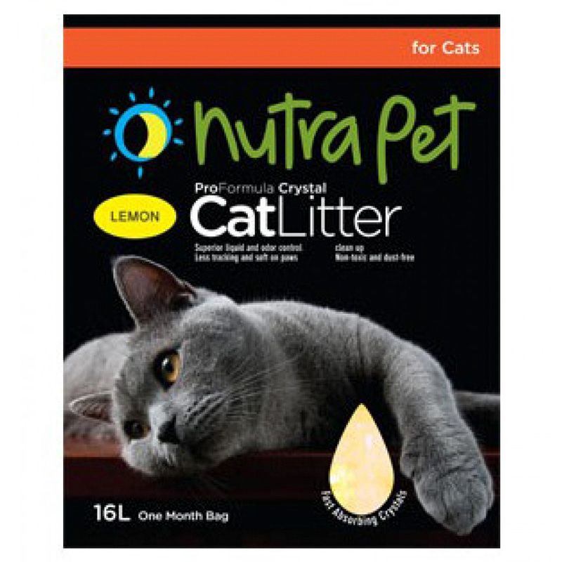 NutraPet - Cat Litter Silica Gel 16L Lemon Scent