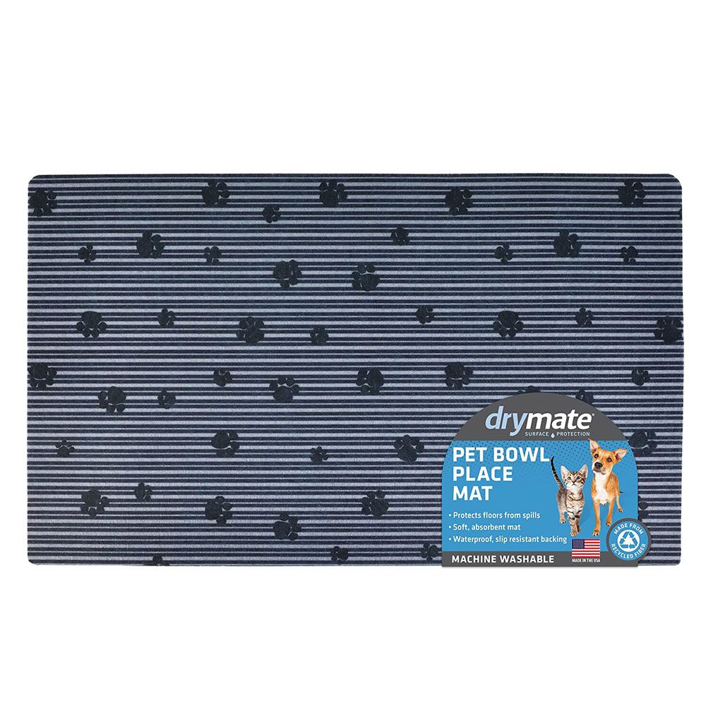 Drymate - Mat For Dogs & Cats - Blue Paw