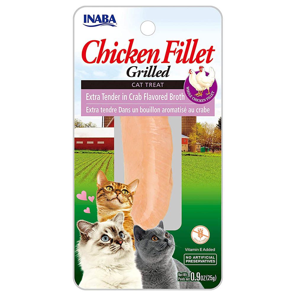 Inaba - Chicken Extra Tender In Crab Broth for Cats - 25 G