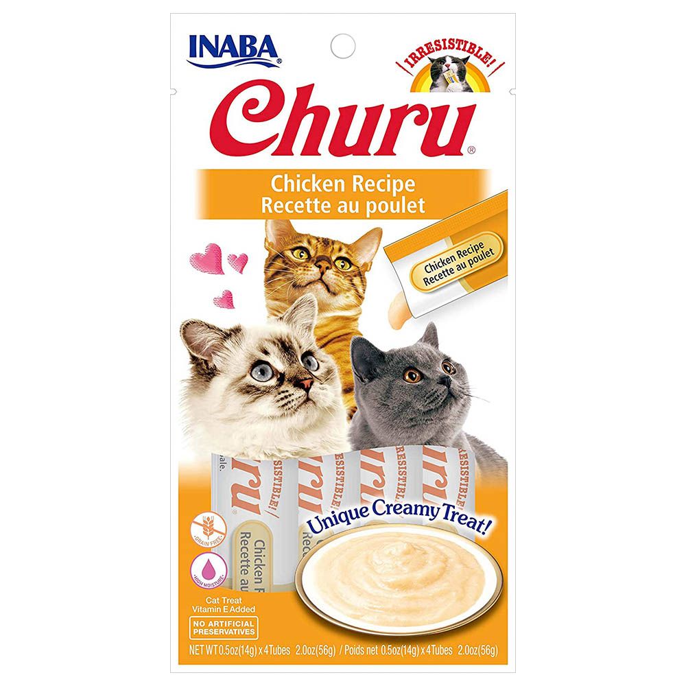 Inaba - Churu Chicken Sticks for Cats - 56G - Pack Of 4