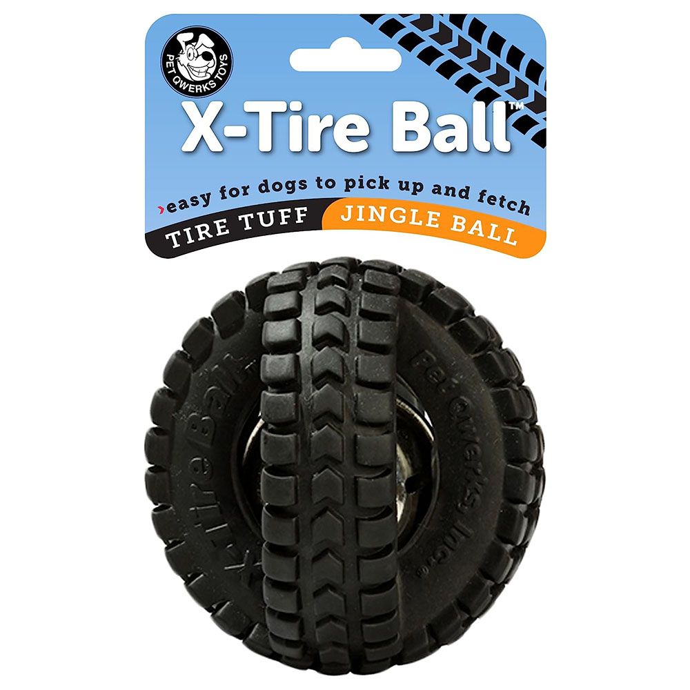 Petmate - Jingle X-Tire Ball Interact - Black